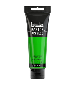 Farba akrylowa Liquitex Basics Color 118ml Tuba 985 Fluorescent Green